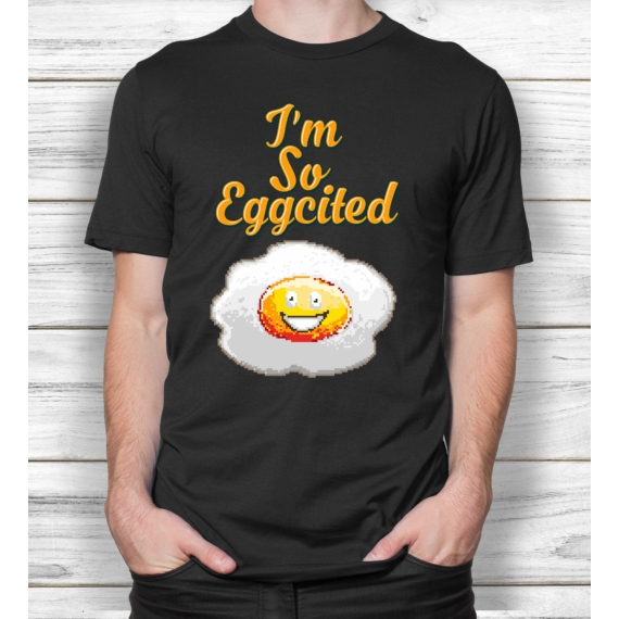 Im So Eggcited- Mintás férfi póló