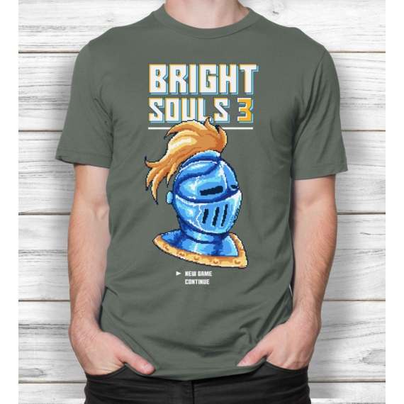 Bright Souls- Mintás férfi póló