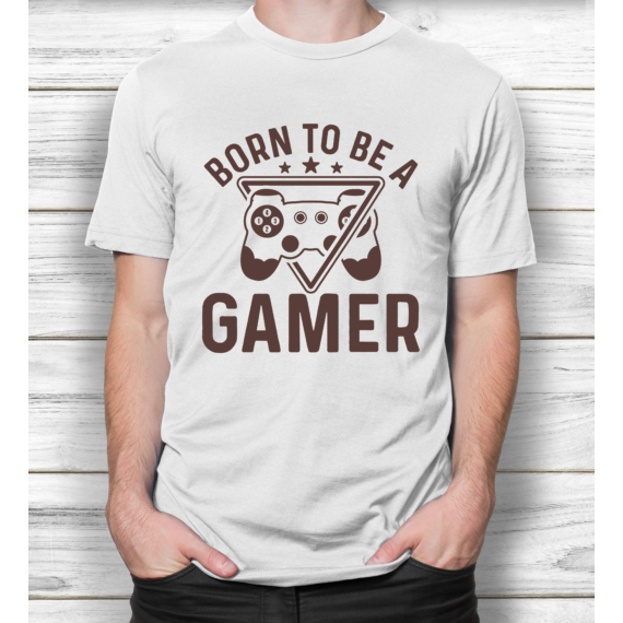 Born To Be A Gamer - Mintás férfi póló