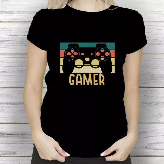 Gamer - Mintás női póló