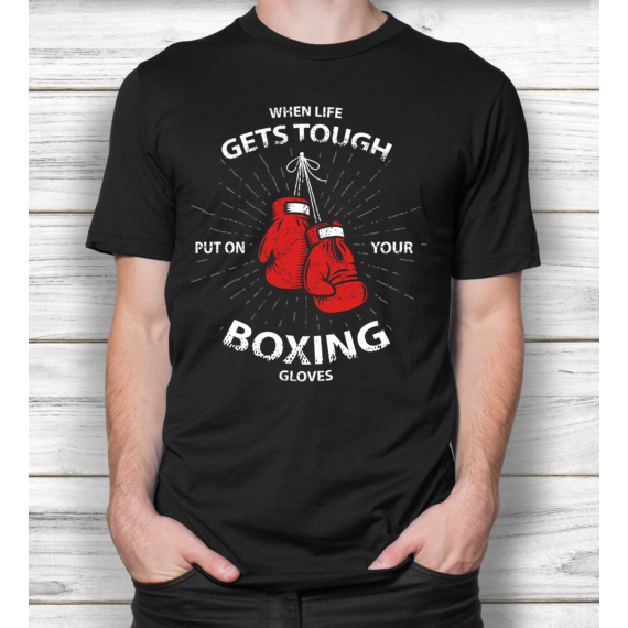 Boxing - Box mintás férfi póló
