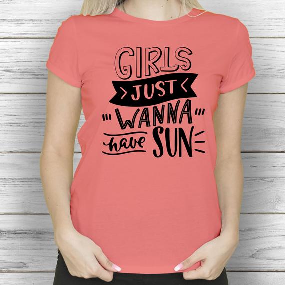 Girls - Női Póló Nyári Mintával