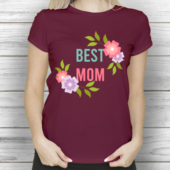 Best Mom - anyák napi mintás női póló