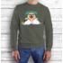 Kép 1/9 - Coco Pug - Mopsz mintás férfi kereknyakú pulóver